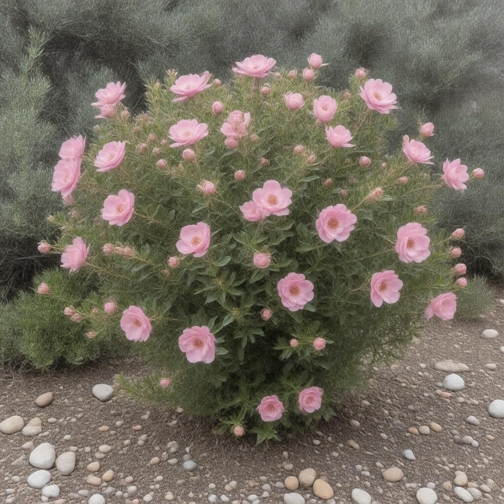 AI-created image of Rosa minutifolia
