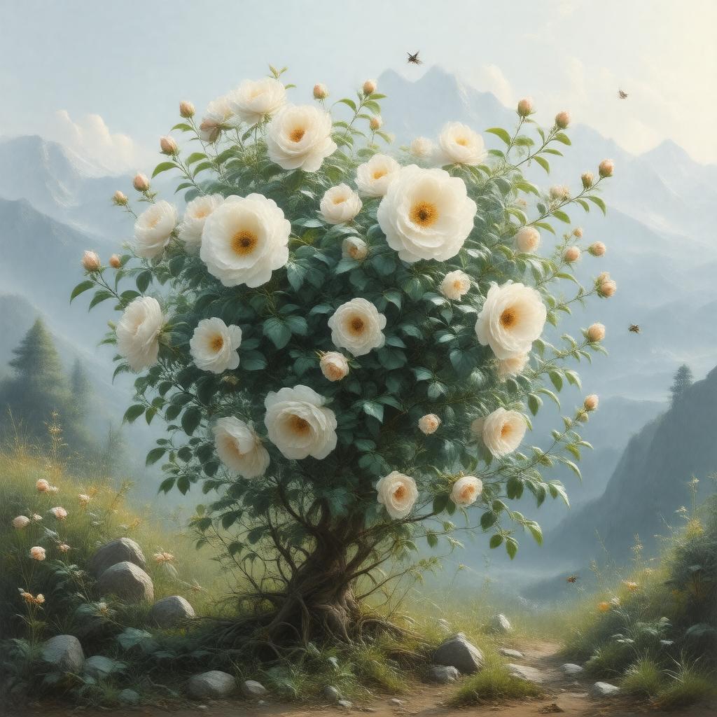 AI-created image of Rosa moschata