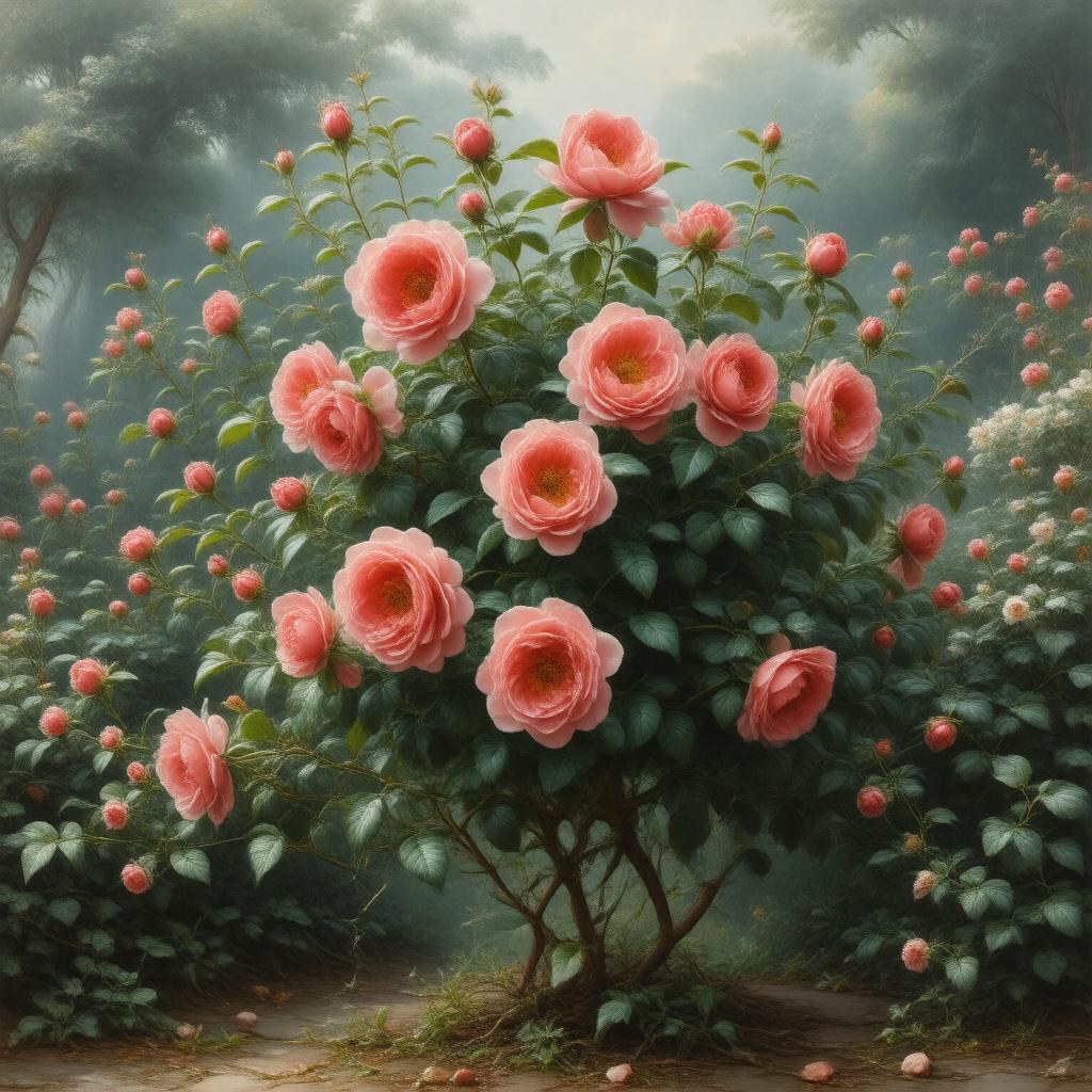 AI-created image of Rosa moyesii