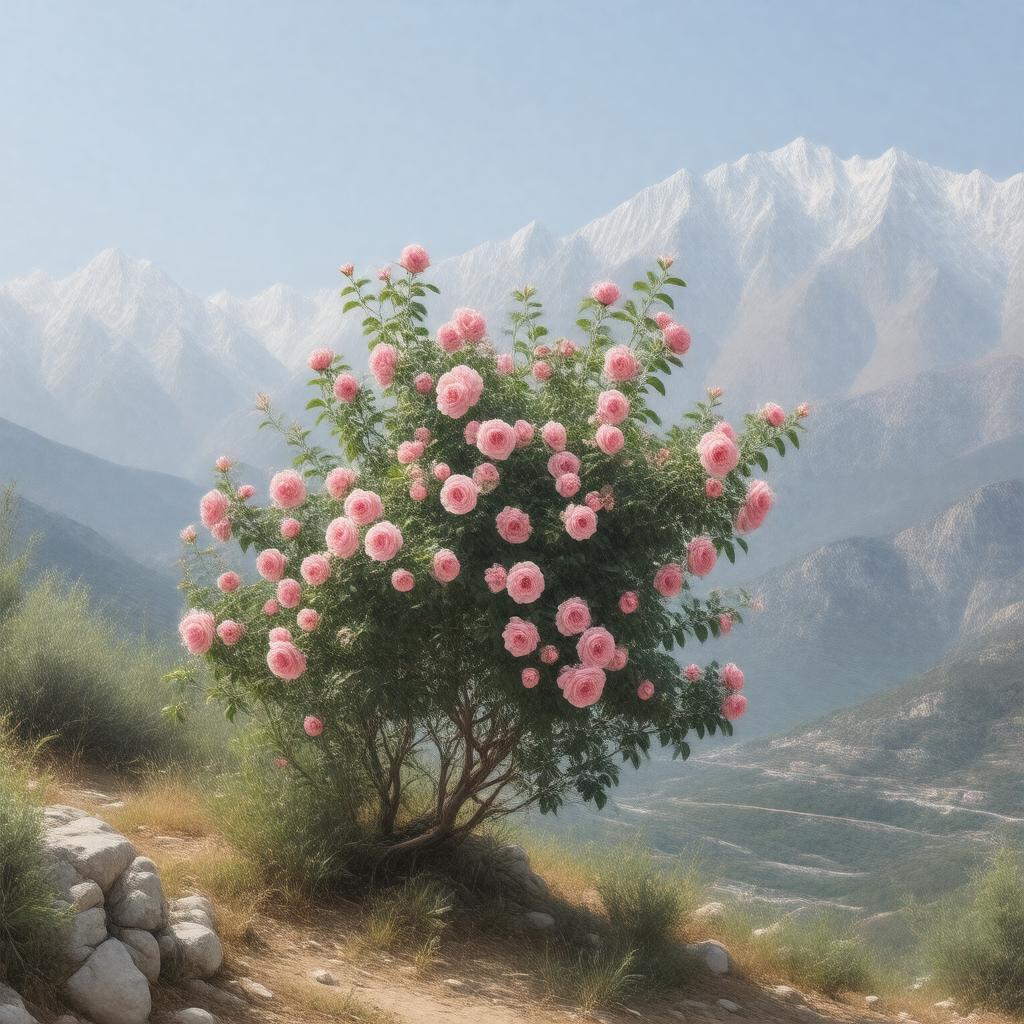 AI-created image of Rosa phoenicia