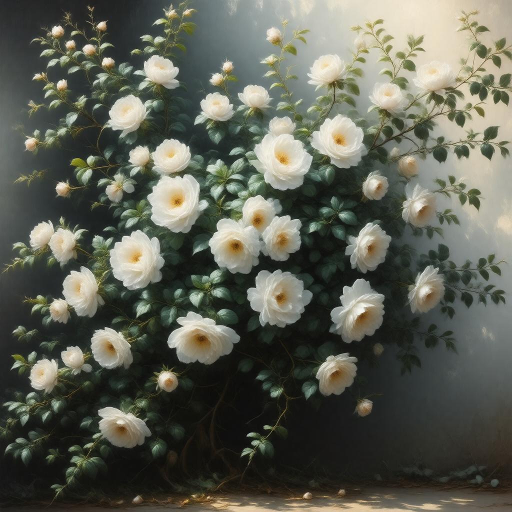 Click to view larger image AI-created image of Rosa sempervirens