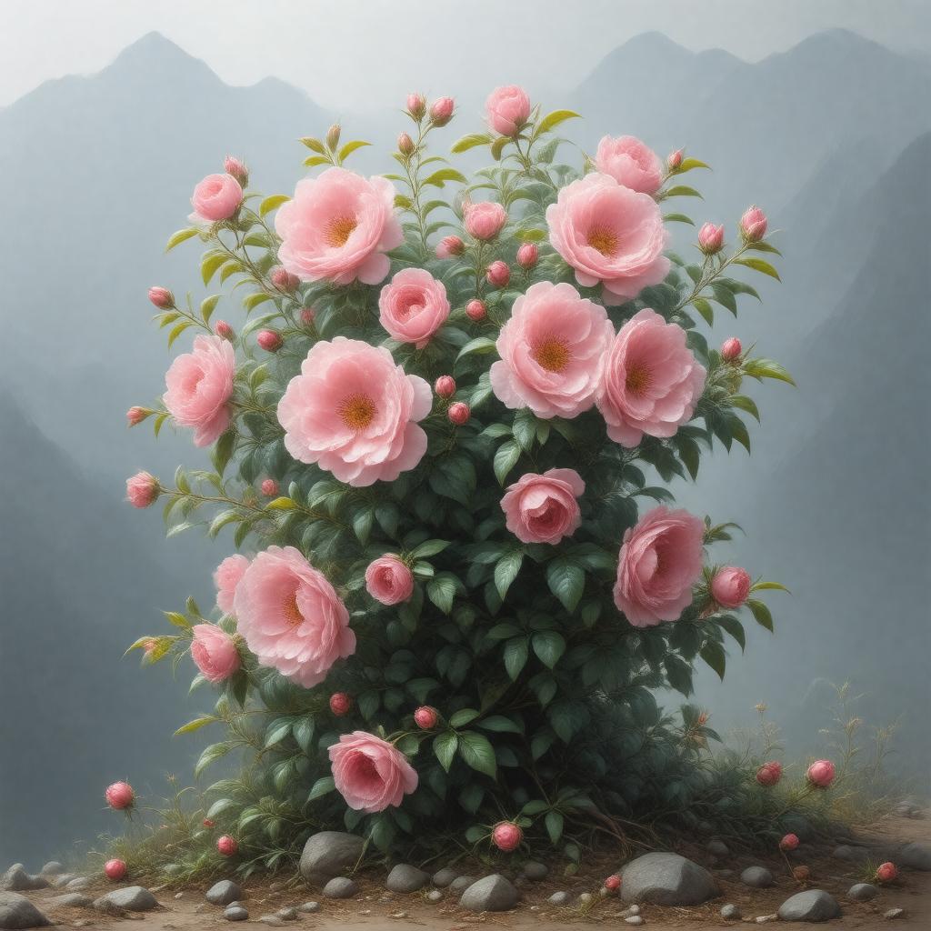 AI-created image of Rosa webbiana