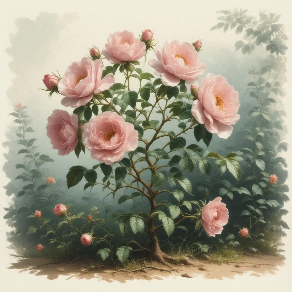 AI-created image of Rosa zaramagensis
