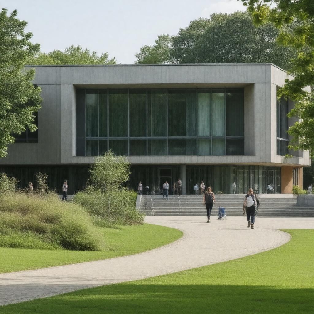 AI-created image of Rosalind Franklin Hall