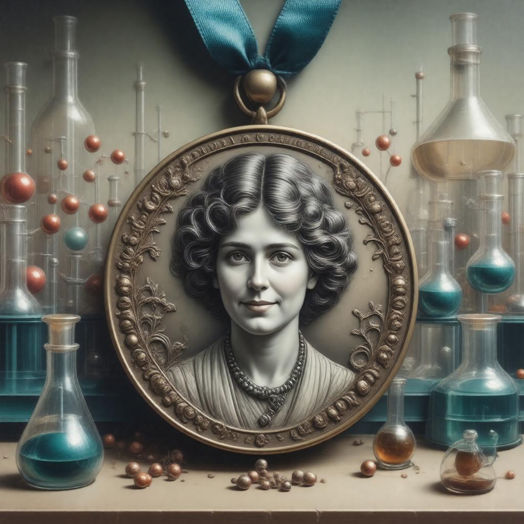 AI-created image of Rosalind Franklin Medal