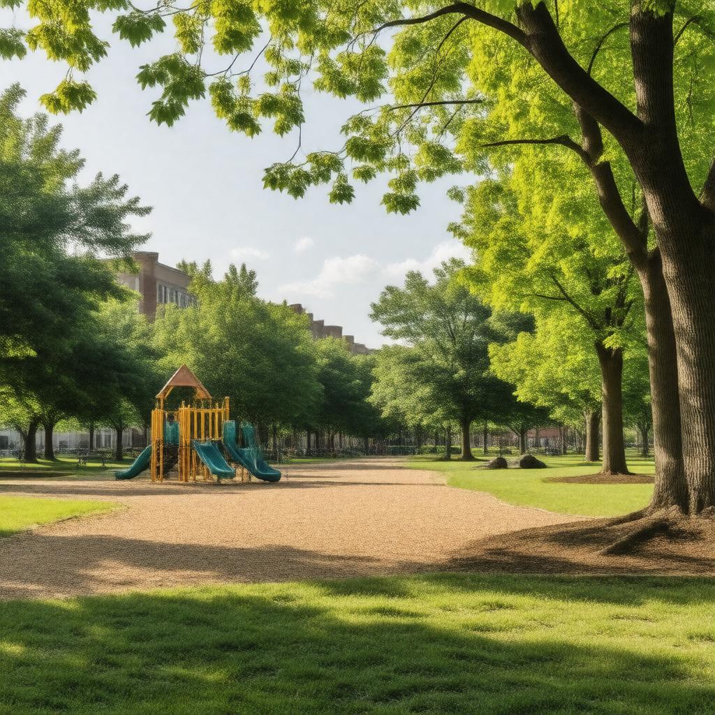 AI-created image of Rosalind Franklin Park