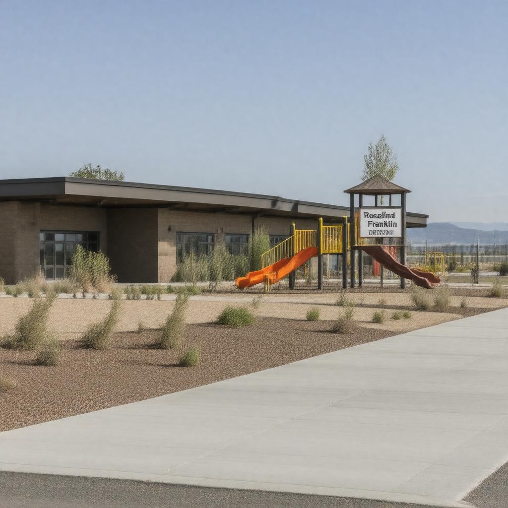 AI-created image of Rosalind Franklin STEM Elementary