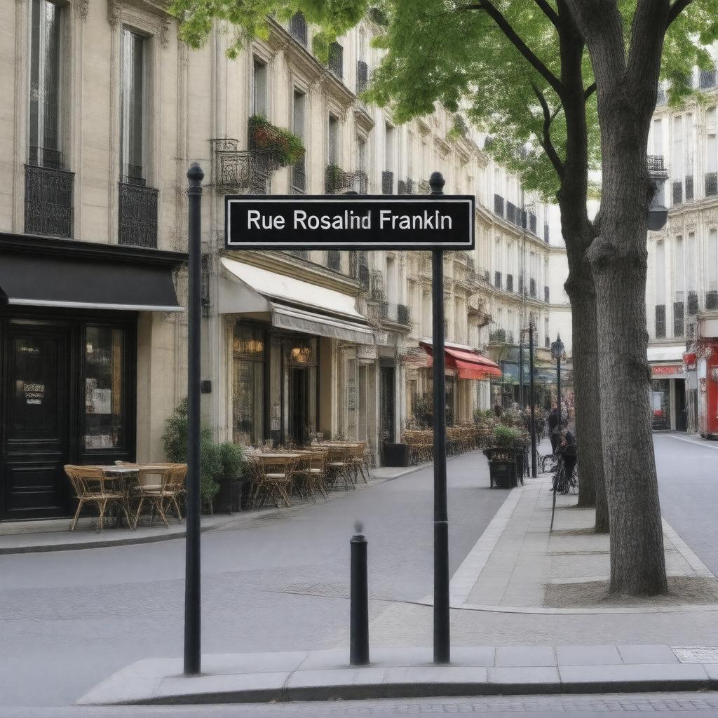 AI-created image of Rosalind Franklin Street