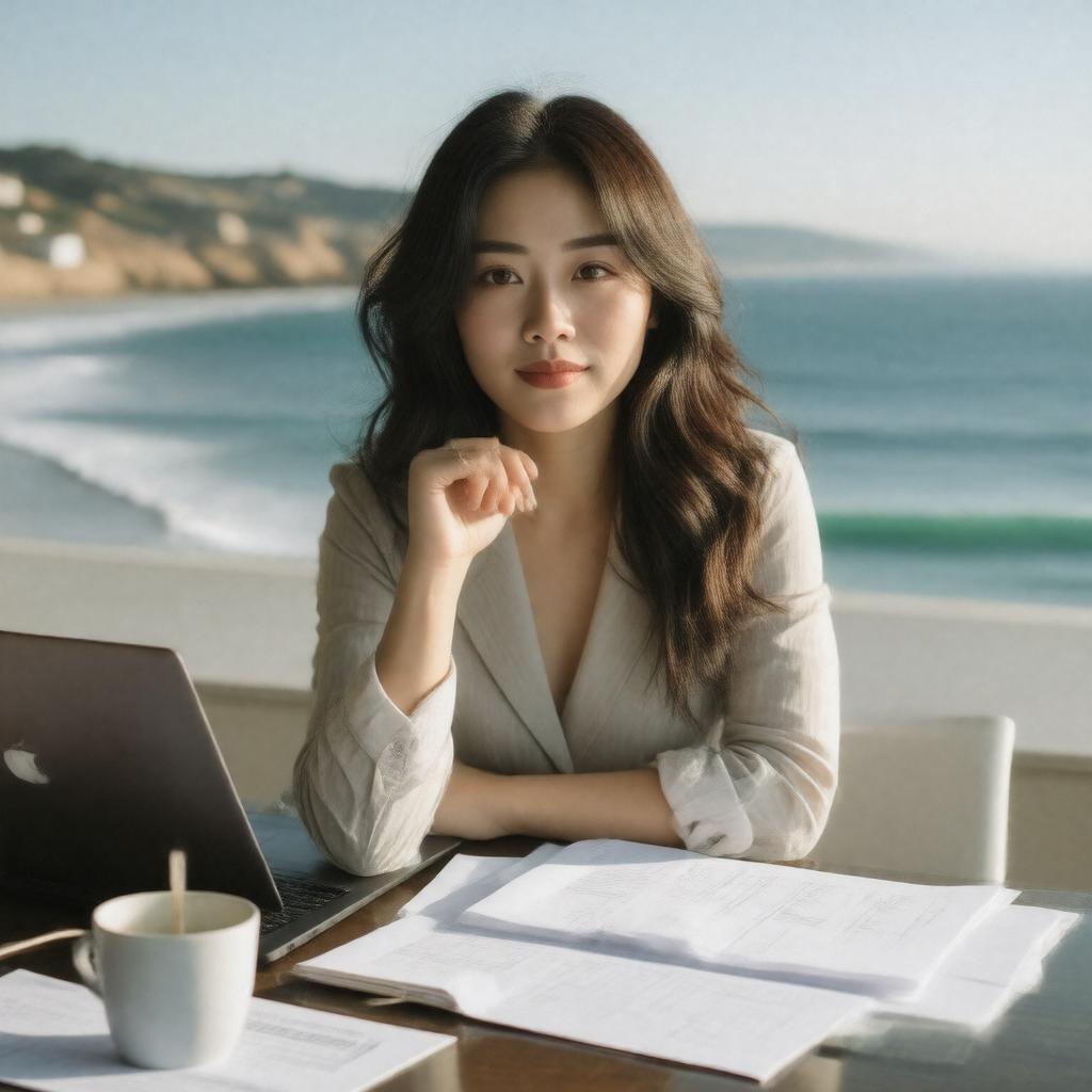 AI-created image of Rosanna Xia