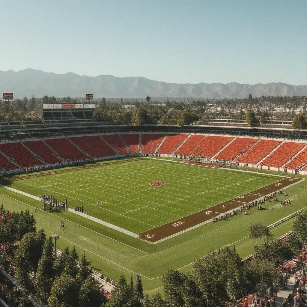 AI-created image of Rose Bowl, Pasadena