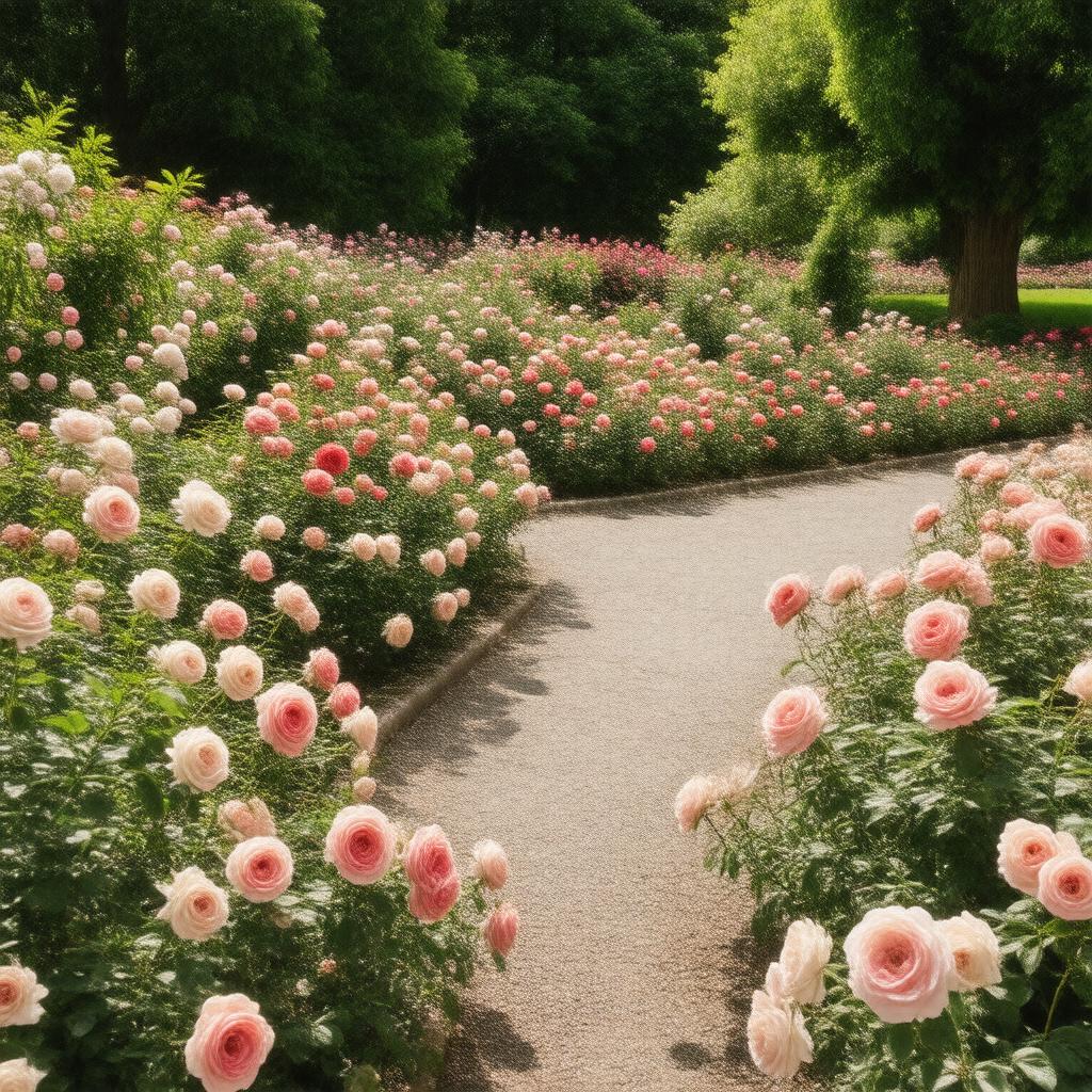 AI-created image of Rose Garden