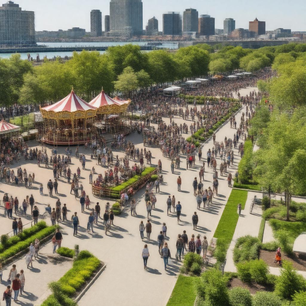 AI-created image of Rose Kennedy Greenway