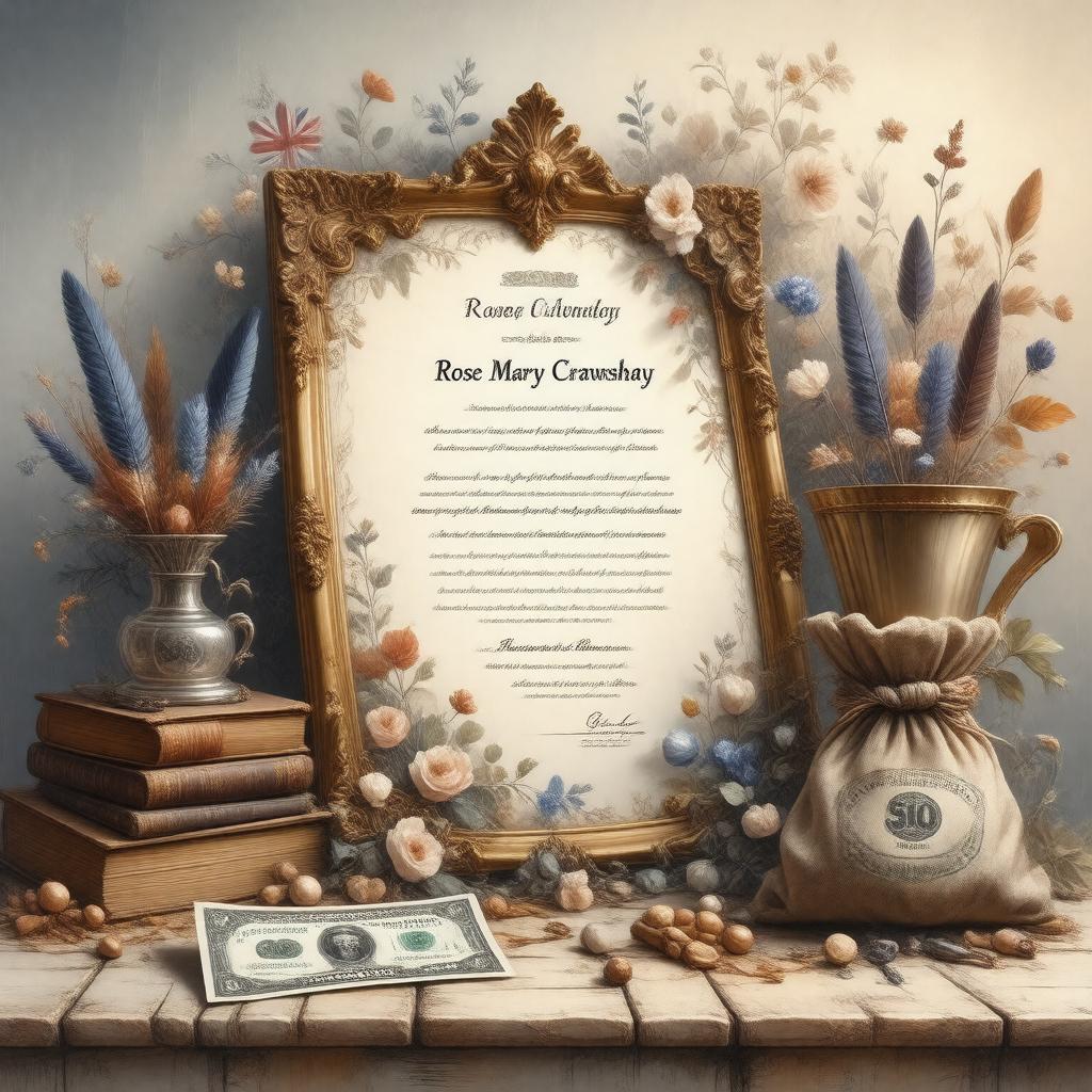 AI-created image of Rose Mary Crawshay Prize