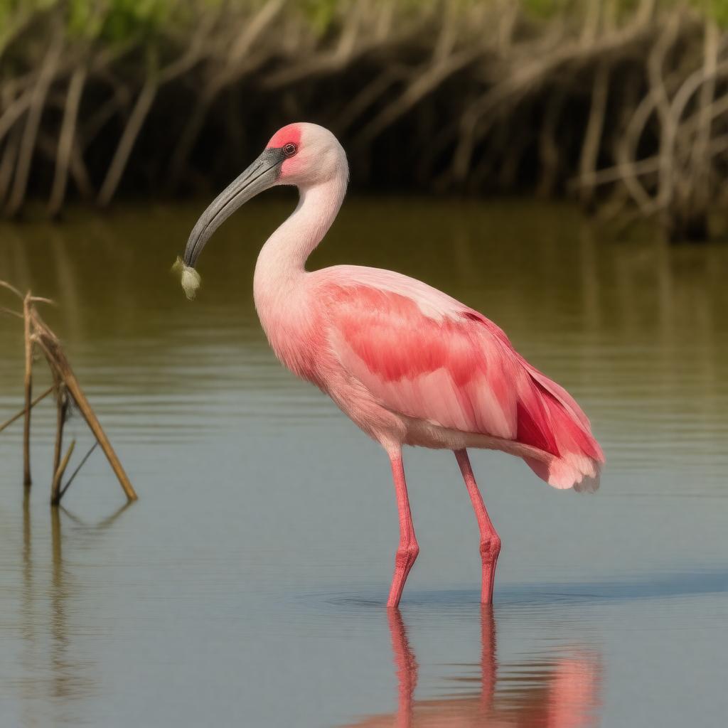 AI-created image of Roseate spoonbill