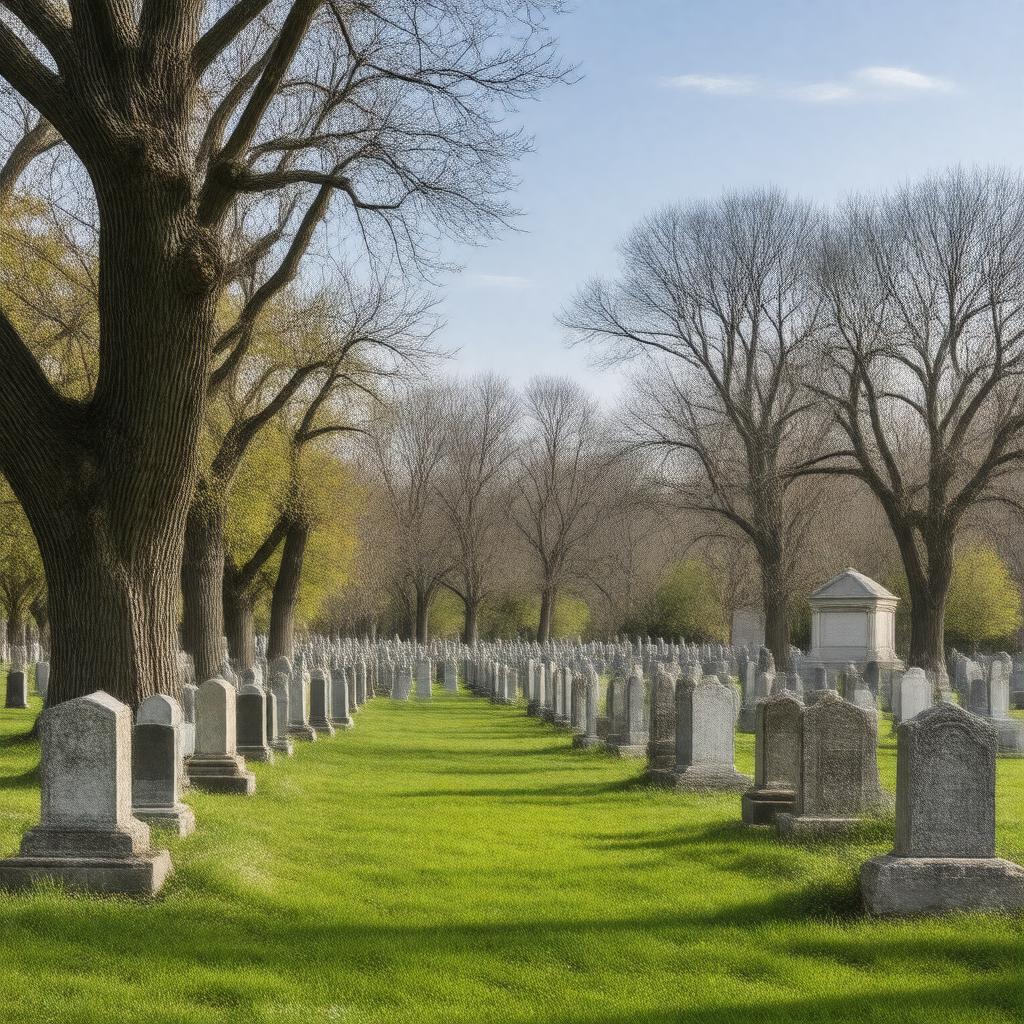 AI-created image of Rosedale Cemetery