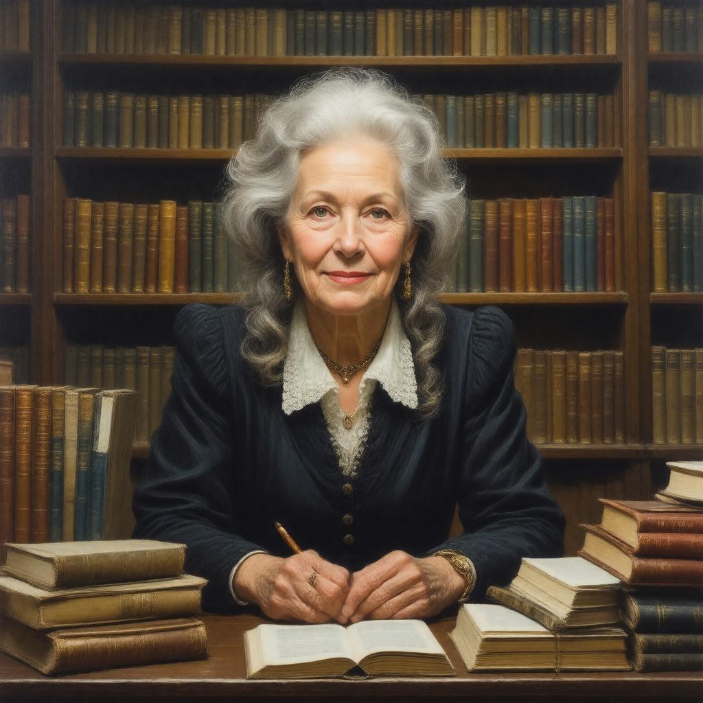 AI-created image of Rosemary Tuve