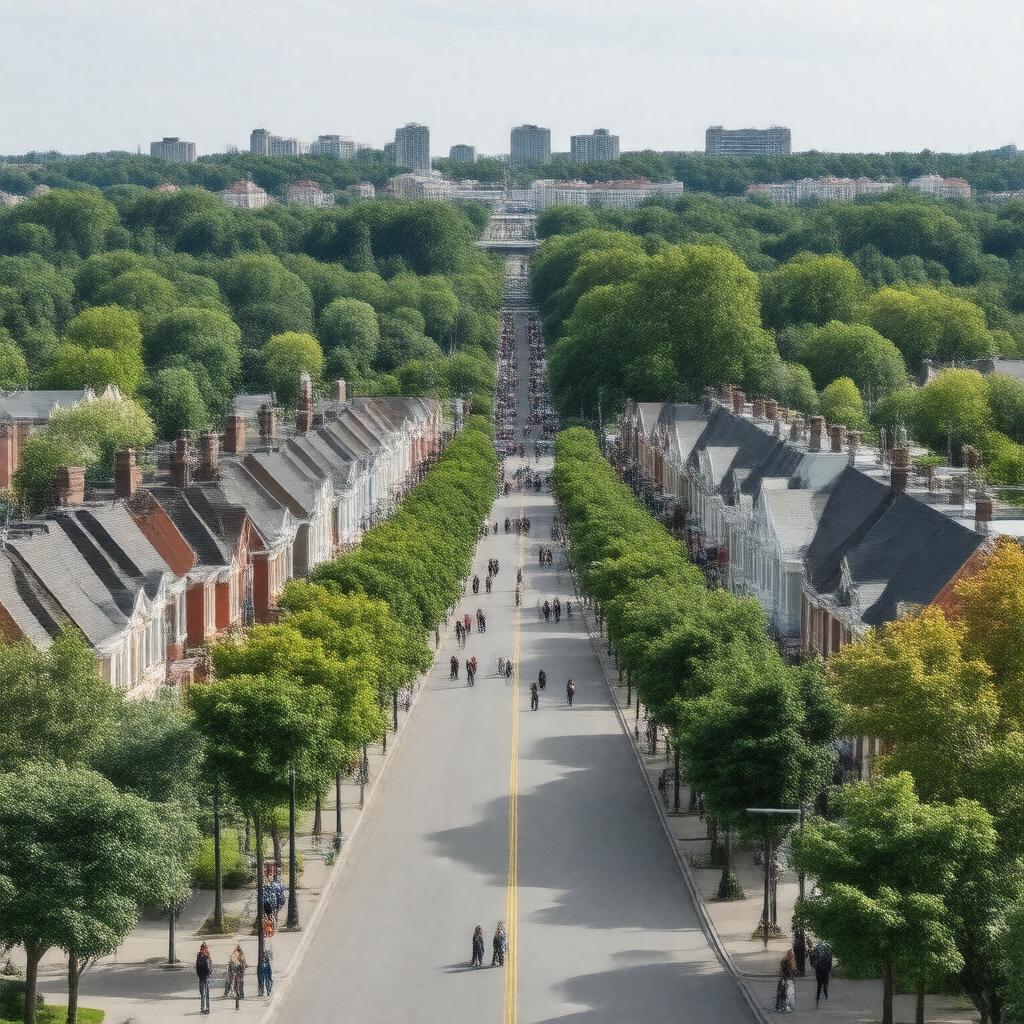 AI-created image of Rosemont neighborhood
