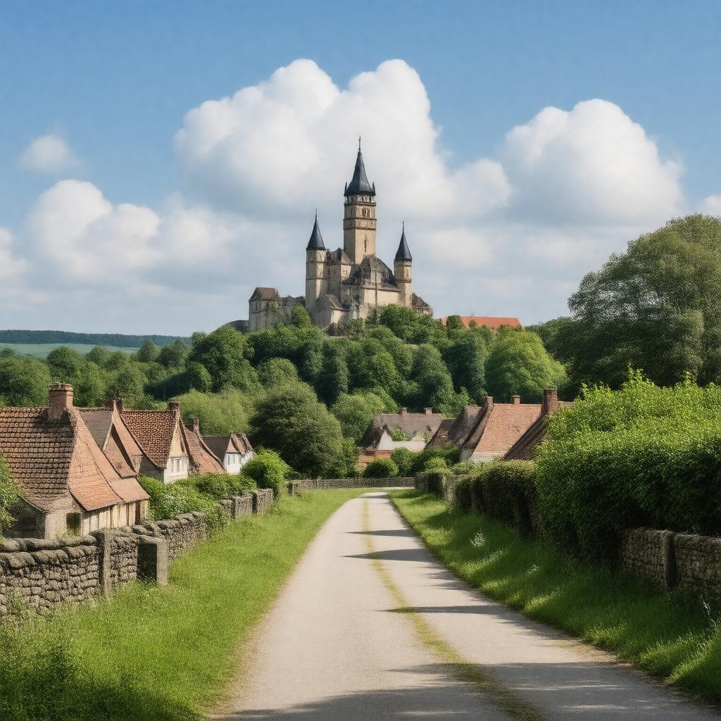 AI-created image of Rosenau, Coburg, Germany