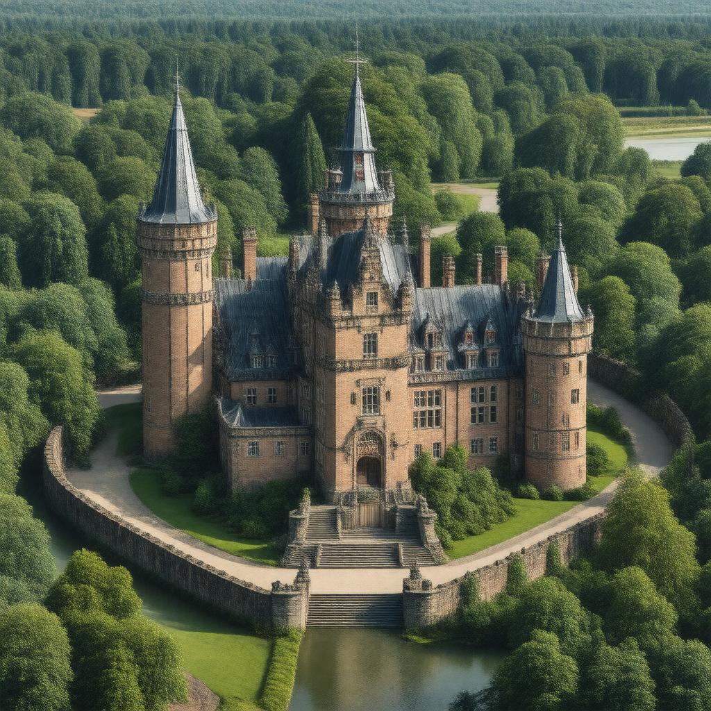 AI-created image of Rosenborg Castle