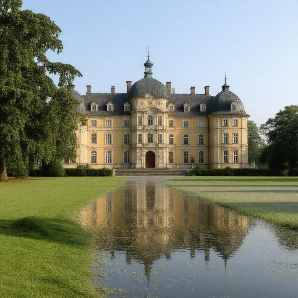 AI-created image of Rosendal Palace
