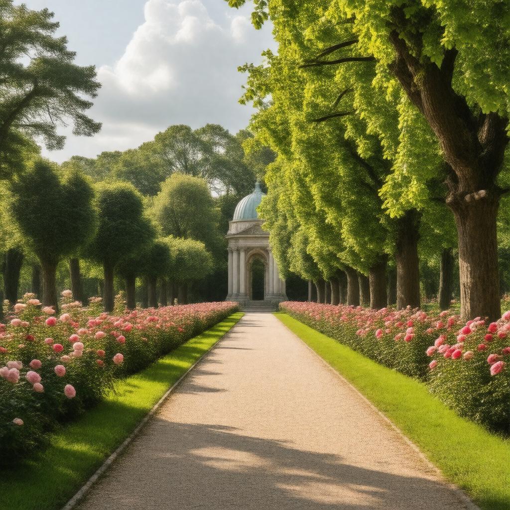 AI-created image of Rosenhöhe, Darmstadt, Germany