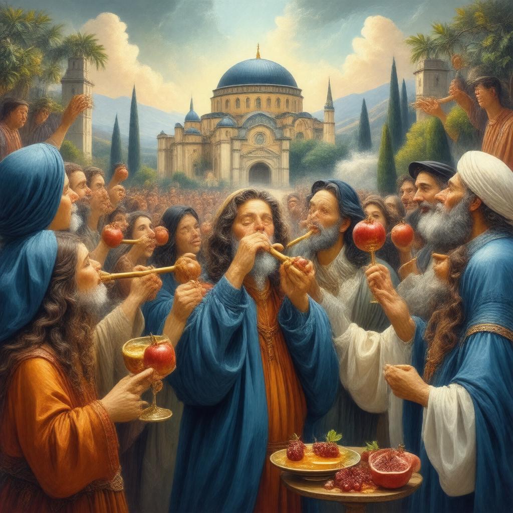AI-created image of Rosh Hashanah