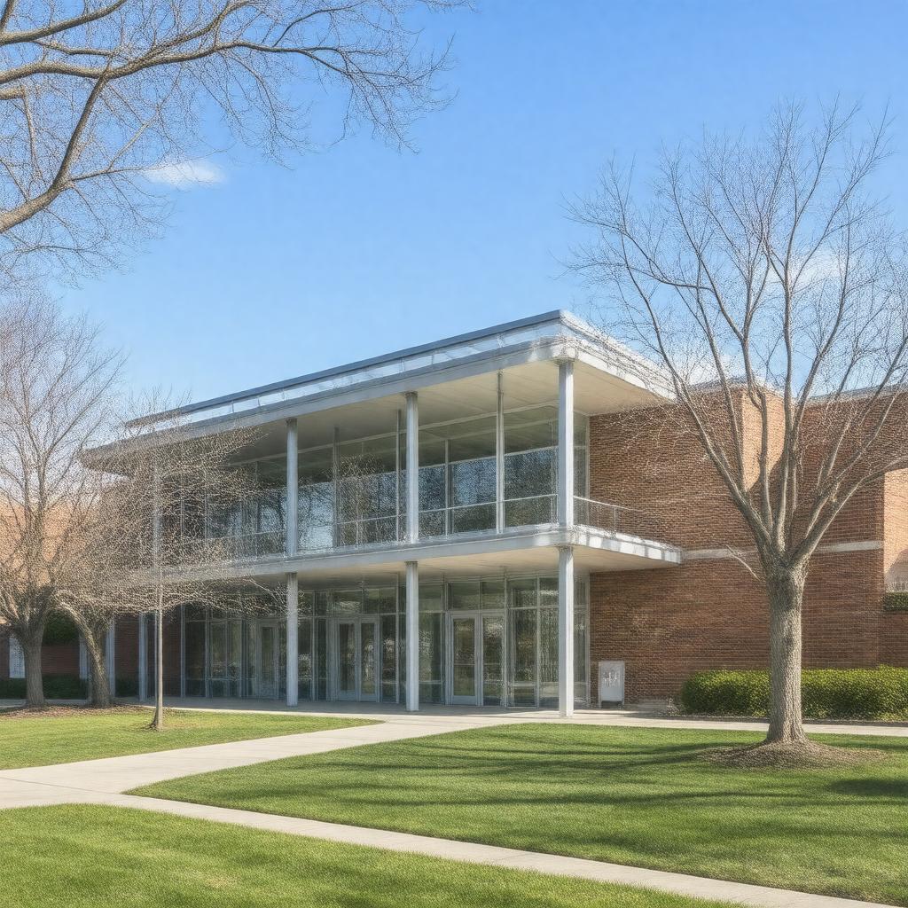 AI-created image of Roslindale Branch Library