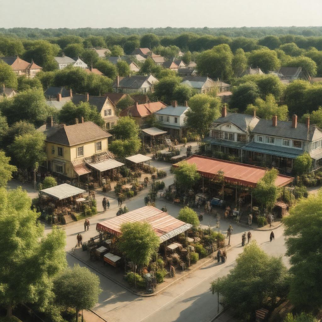 AI-created image of Roslindale Village