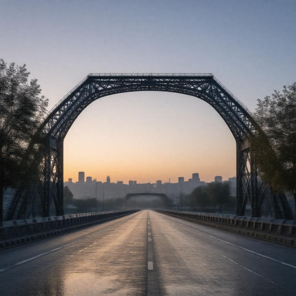 AI-created image of Ross Island Bridge