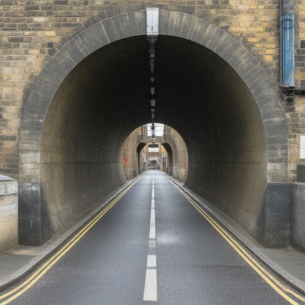 Click to view larger image AI-created image of Rotherhithe Tunnel