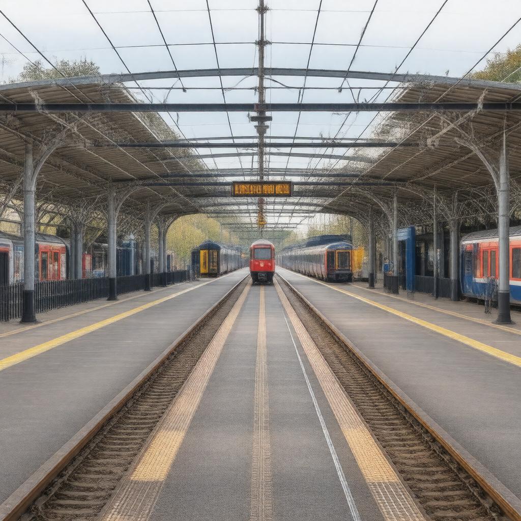 AI-created image of Rotherhithe railway station
