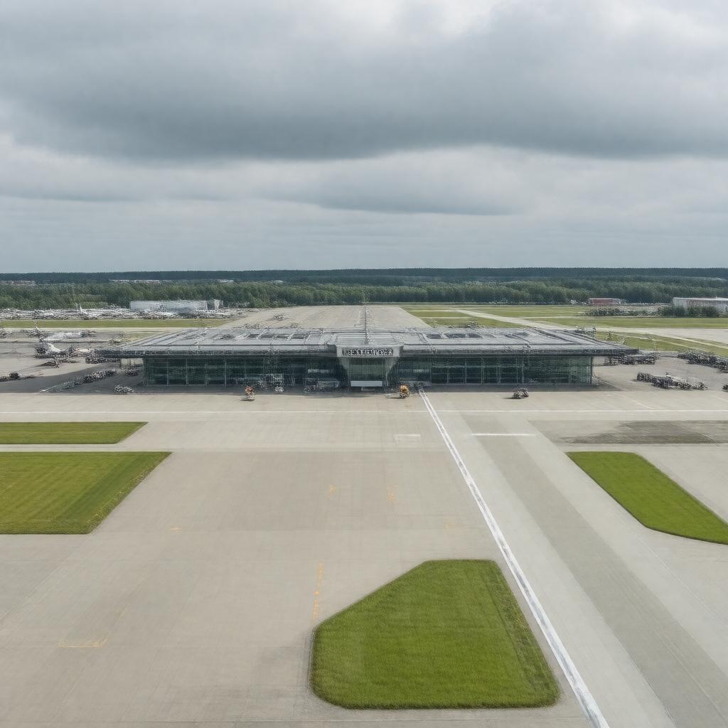 AI-created image of Rotterdam The Hague Airport