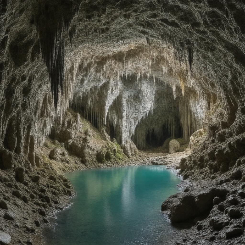 AI-created image of Round Spring Cave