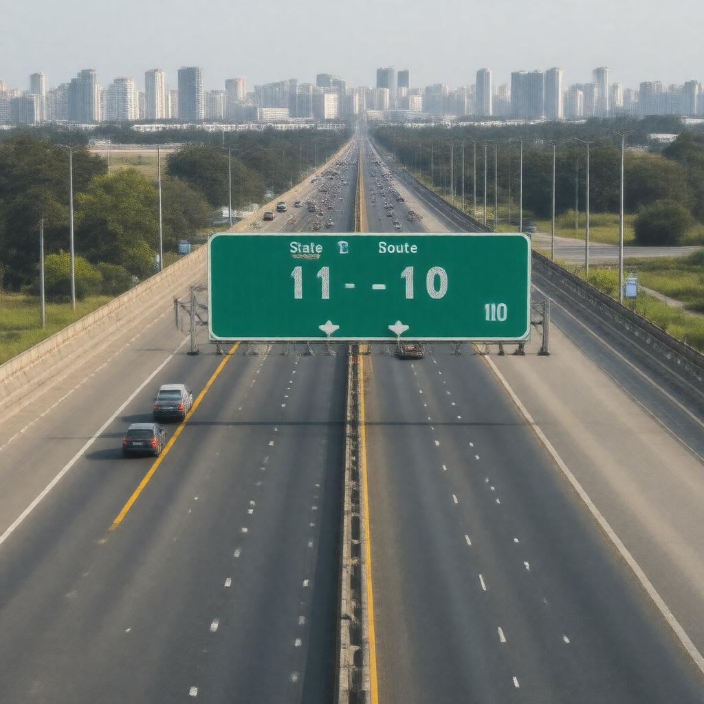 AI-created image of Route 110