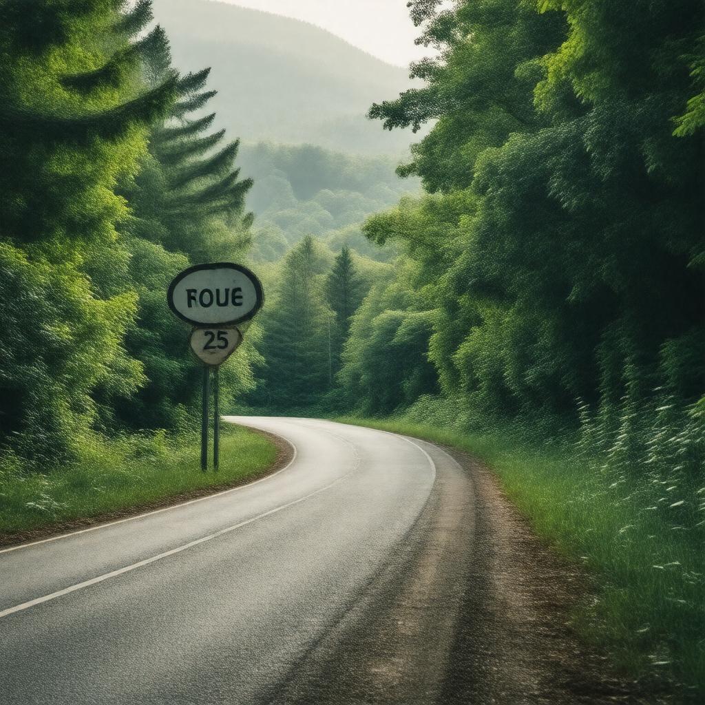 AI-created image of Route 25