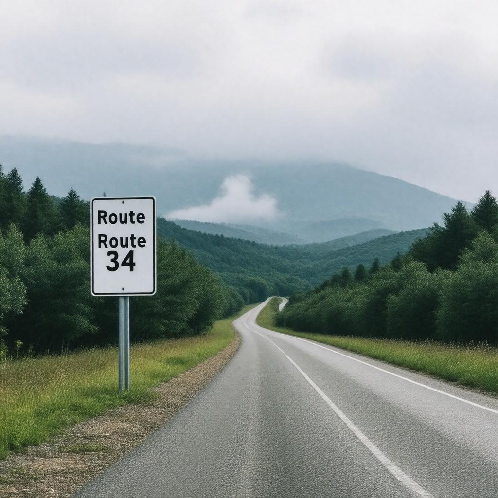 AI-created image of Route 34