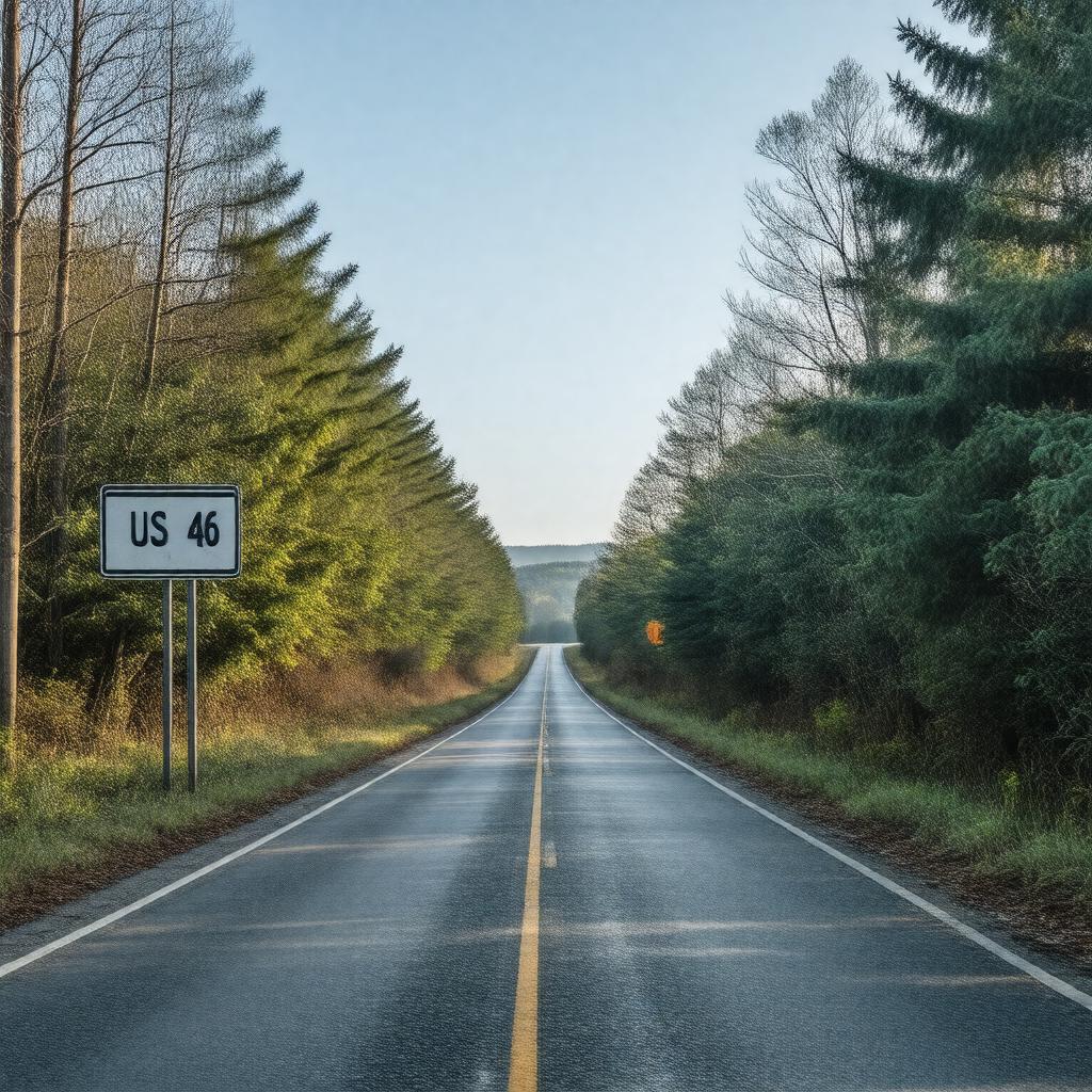 AI-created image of Route 46