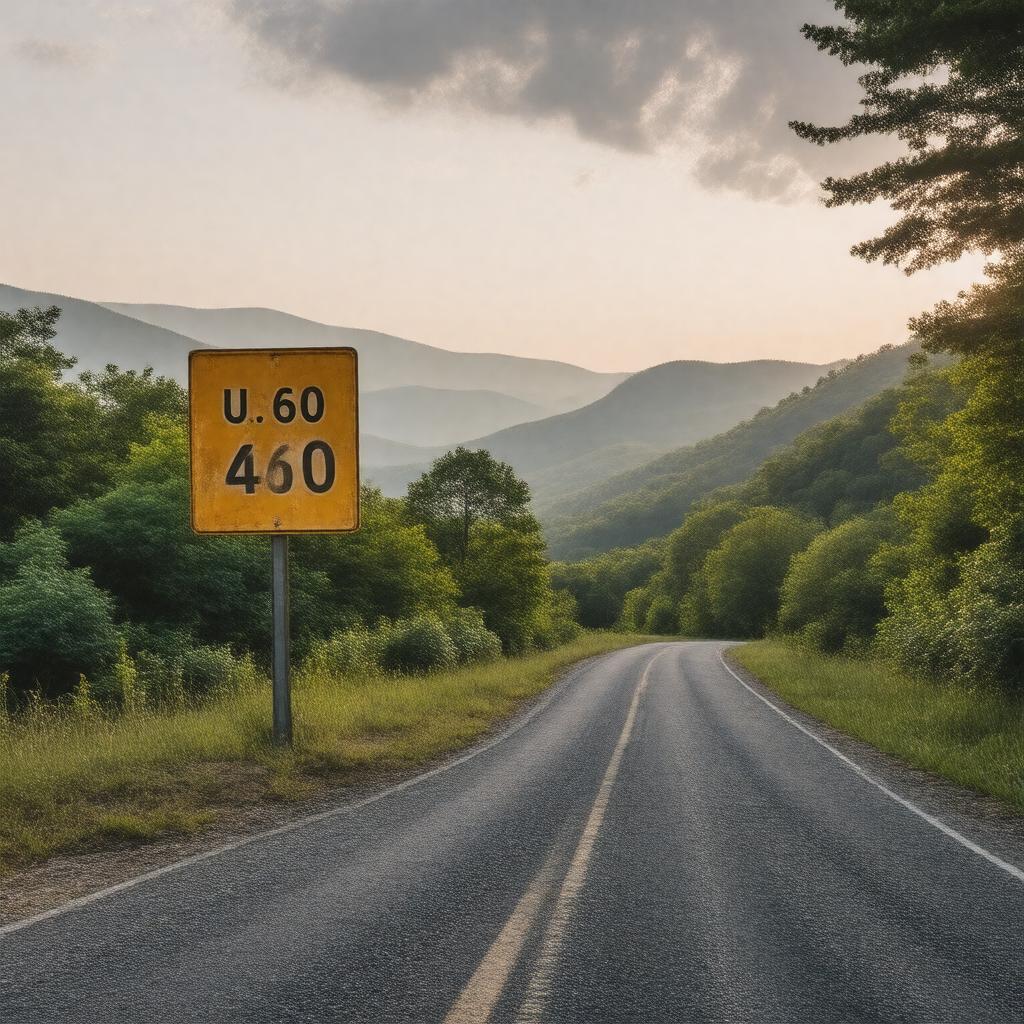 AI-created image of Route 460