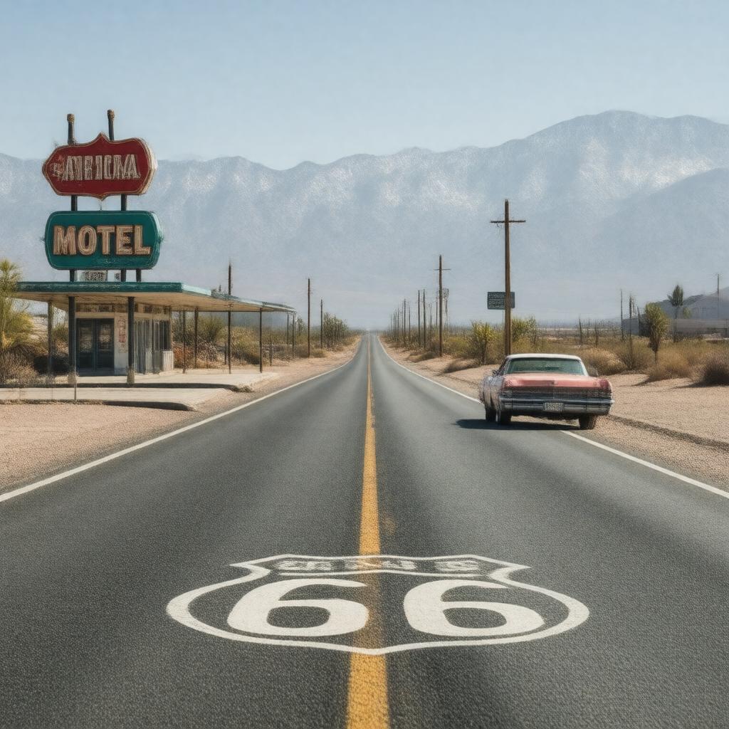 AI-created image of Route 66