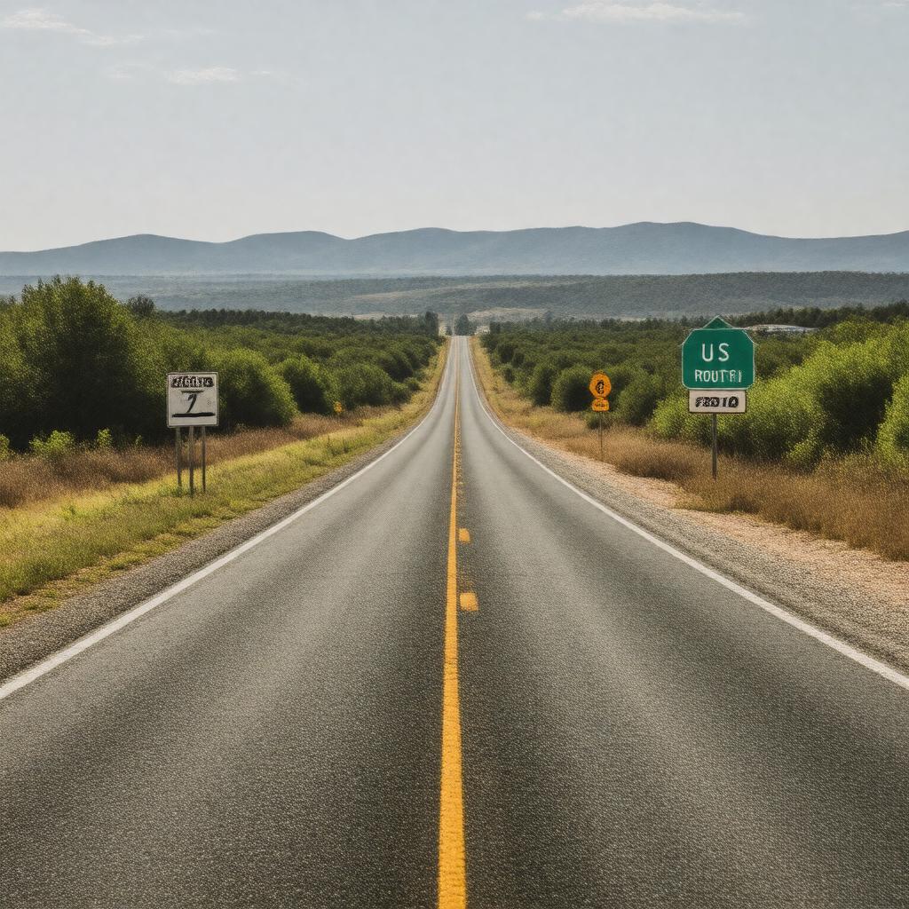 AI-created image of Route 70