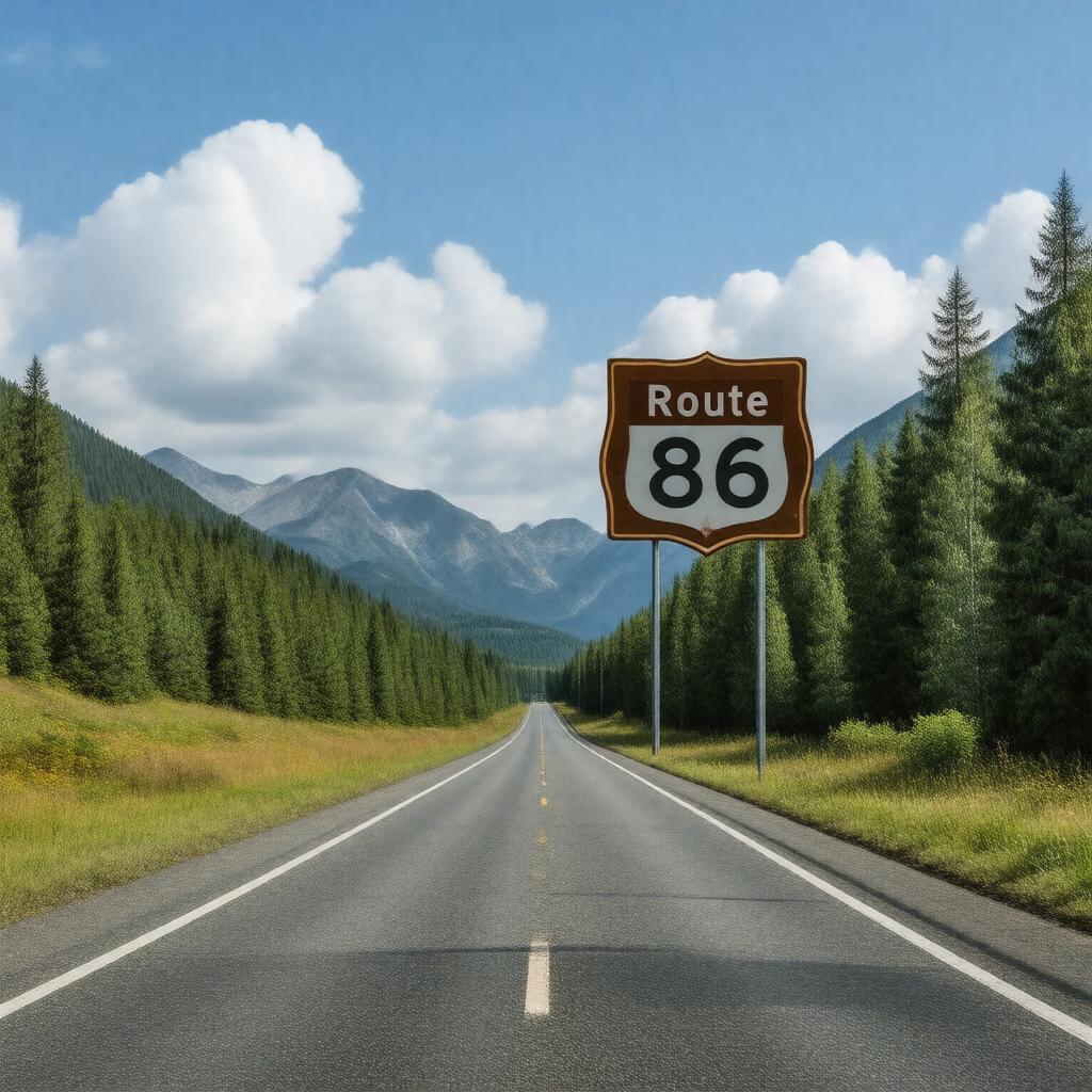 AI-created image of Route 86