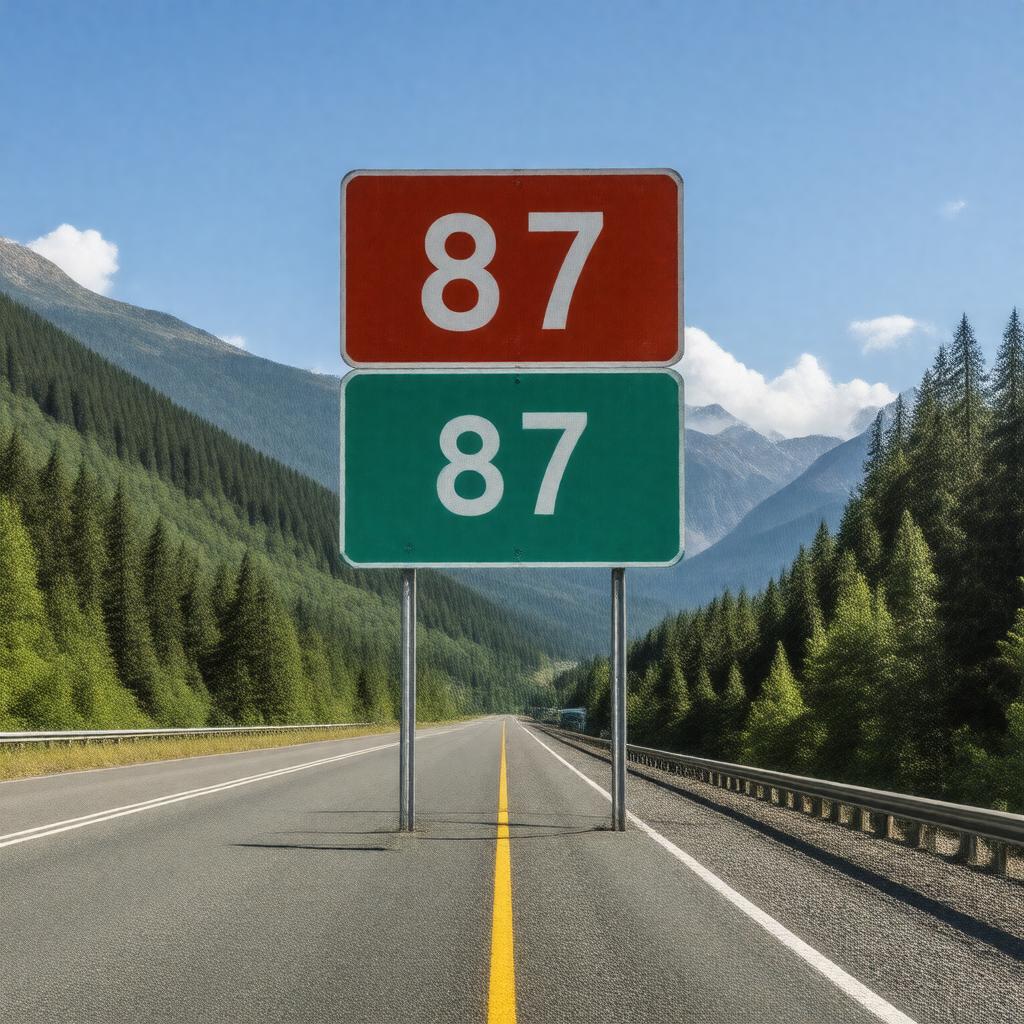 AI-created image of Route 87