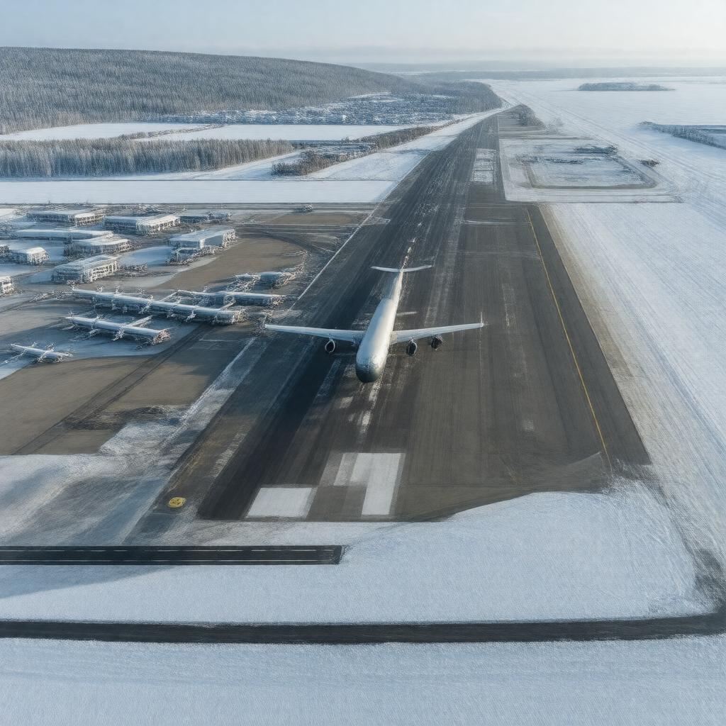 AI-created image of Rovaniemi Airport