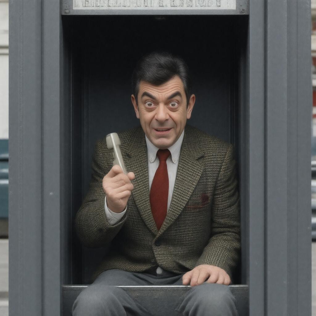 AI-created image of Rowan Atkinson