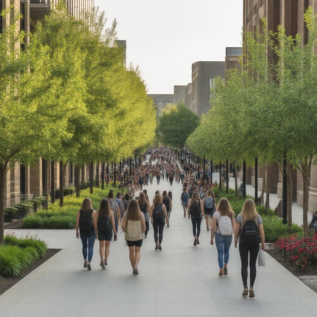 AI-created image of Rowan University at Camden