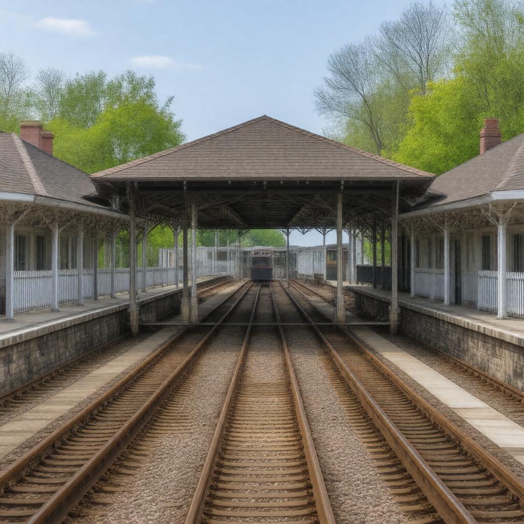 AI-created image of Rowayton station