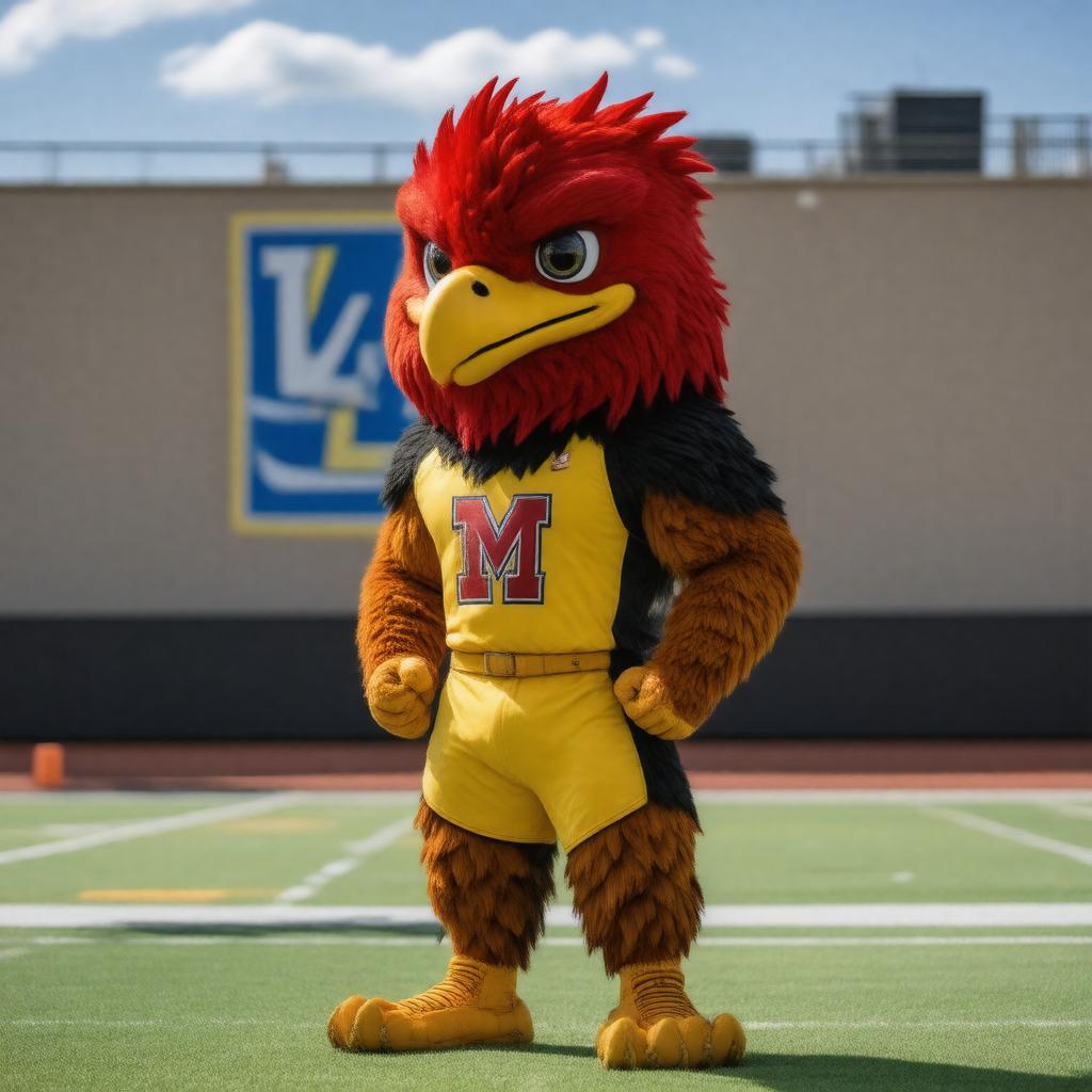 AI-created image of Rowdy the River Hawk