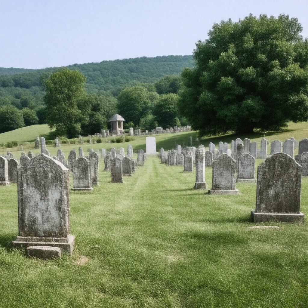 AI-created image of Roxbury Center Cemetery
