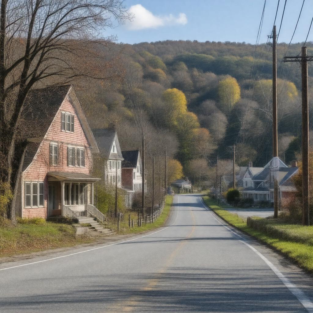 AI-created image of Roxbury, Connecticut, USA