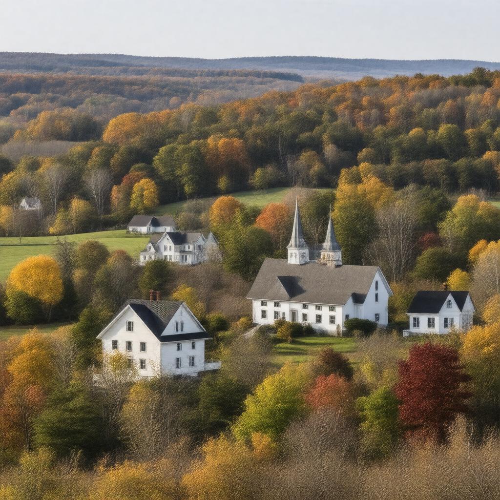 AI-created image of Roxbury, Connecticut